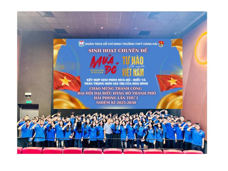 SINH HOẠT CHUYÊN ĐỀ: “MƯA ĐỎ – TỰ HÀO LÀ NGƯỜI VIỆT NAM