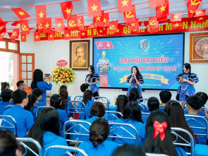 Đại Hội Đại Biểu Đoàn TNCS Hồ Chí Minh Trường Thpt Hàng Hải - Nhiệm Kỳ 2025 – 2026