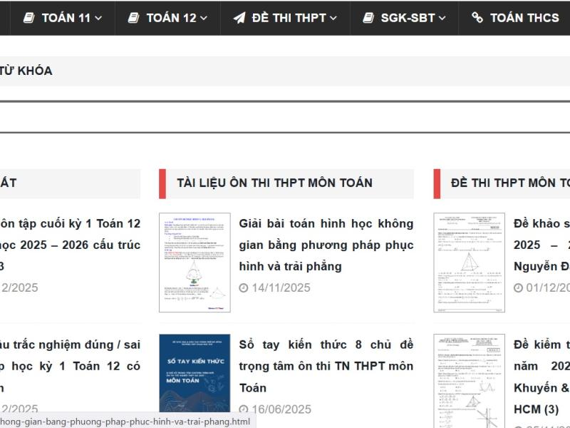 Tài liệu tham khảo môn Toán